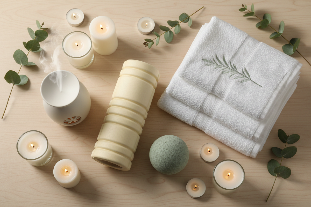 At-Home Spa - Flat Lay